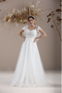 Lace, Angel sleeves, Helen wedding dress TB1372