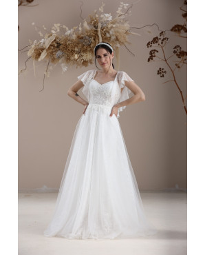 Lace, Angel sleeves, Helen wedding dress TB1372