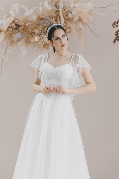 Lace, Angel sleeves, Helen wedding dress TB1372