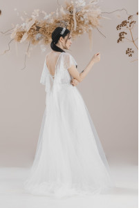 Lace, Angel sleeves, Helen wedding dress TB1372