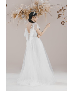 Lace, Angel sleeves, Helen wedding dress TB1372
