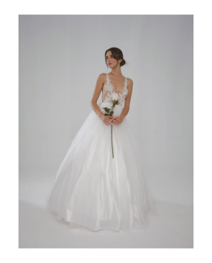 Wedding dress with transparent net TB1462