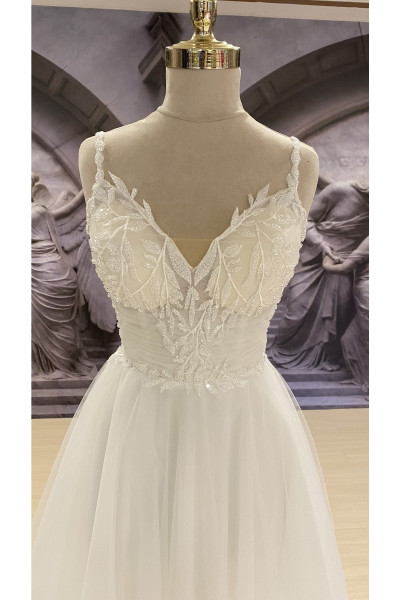 Back strap wedding dress TB1401 Back strap wedding dress TB1401