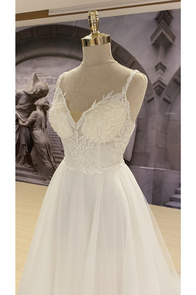 Back strap wedding dress TB1401