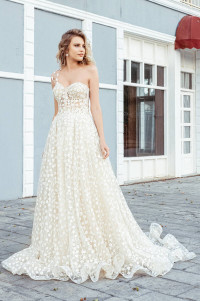 Floral lace wedding dress TB1456