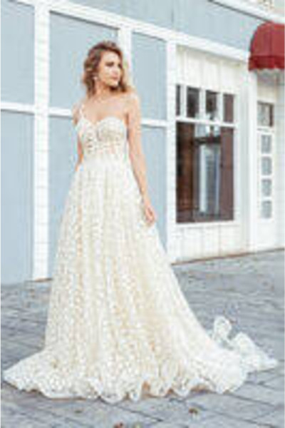 Floral lace wedding dress TB1456