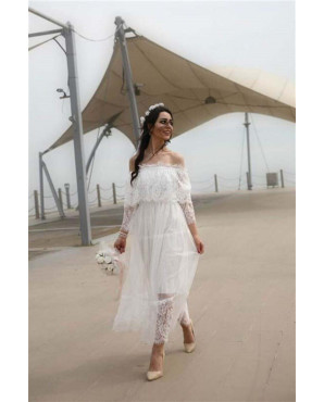 Madonna white lace collar dress TB1489