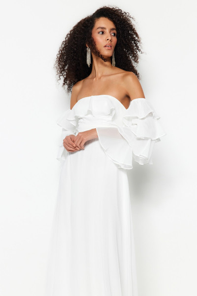 Long beaded wedding dress TB1493