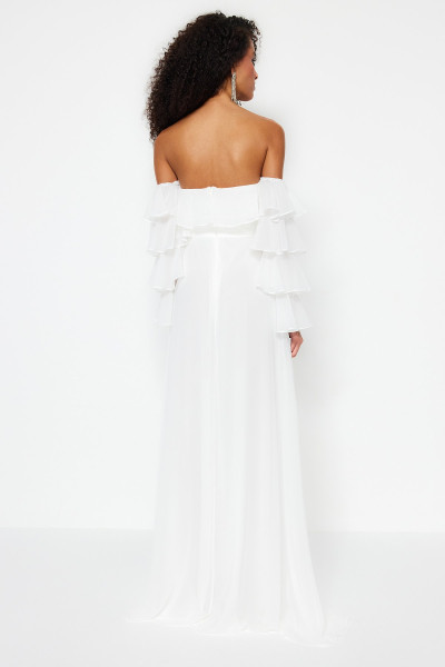 Long beaded wedding dress TB1493