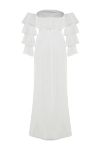 Long beaded wedding dress TB1493