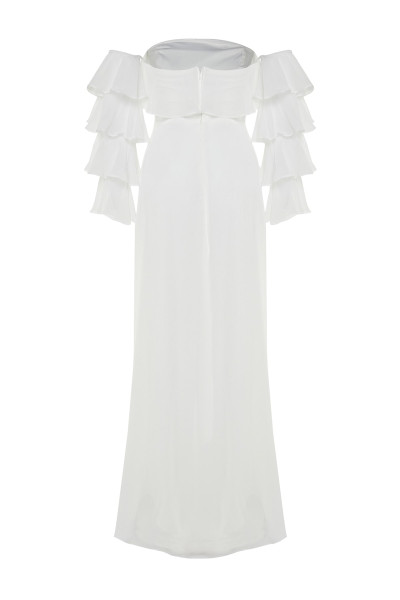 Long beaded wedding dress TB1493