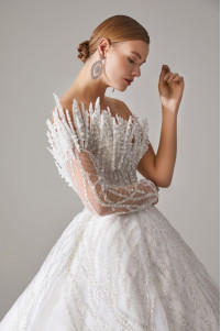 Pearl lace princess model wedding dress TB1451