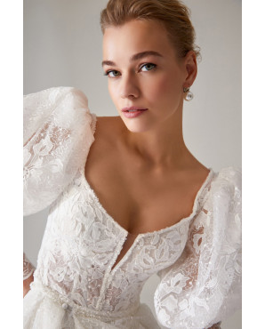 Vintage lace two-piece wedding dress TB1443