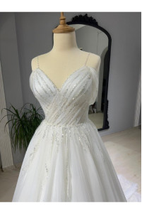 Thin strap wedding dress TB1427