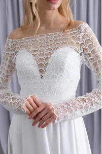 Embellished slit wedding dress TB1471