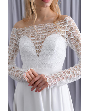 Embellished slit wedding dress TB1471