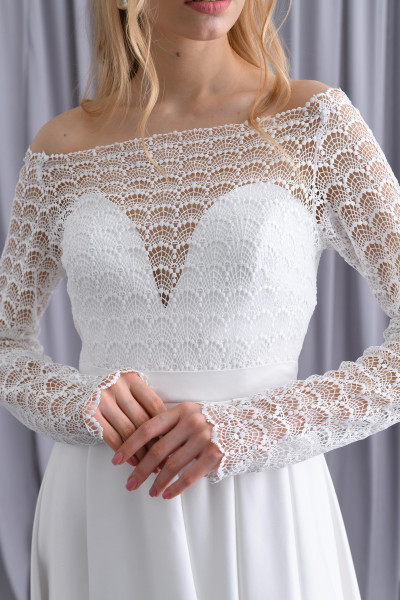 Embellished slit wedding dress TB1471 Embellished slit wedding dress TB1471
