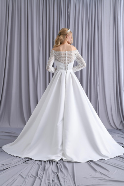 Embellished slit wedding dress TB1471