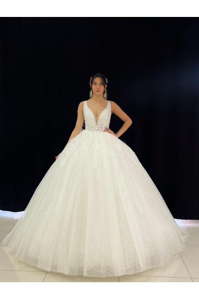 Lace princess wedding dress model TB1431 Lace princess wedding dress model TB1431