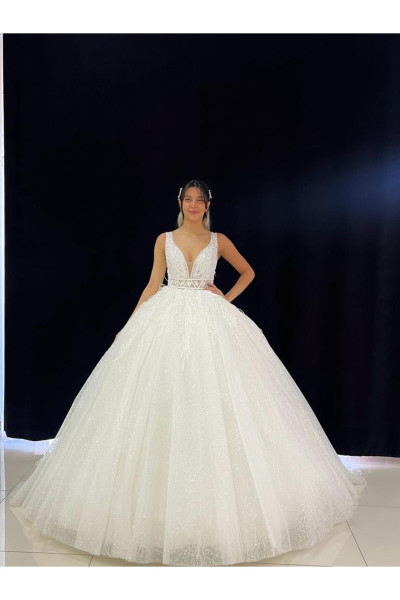 Lace princess wedding dress model TB1431