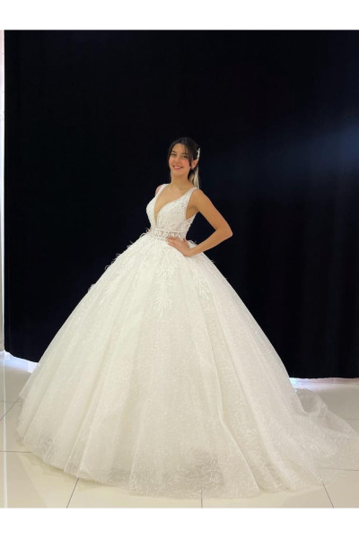 Lace princess wedding dress model TB1431