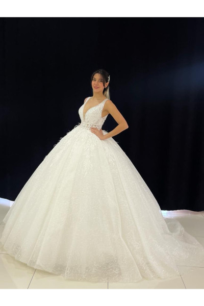 Lace princess wedding dress model TB1431