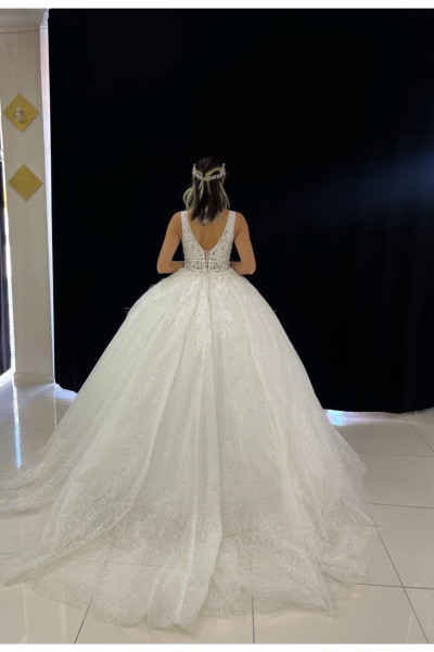Lace princess wedding dress model TB1431