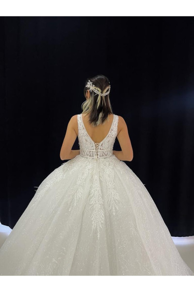 Lace princess wedding dress model TB1431