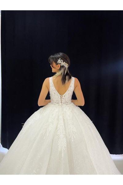 Lace princess wedding dress model TB1431