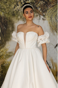 Wedding dress with silk belt TB1423