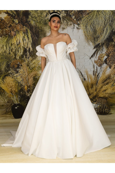 Wedding dress with silk belt TB1423
