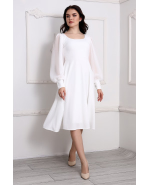 Round neck midi dress TB1494