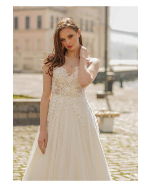 Guipure bodice wedding dress TB1433