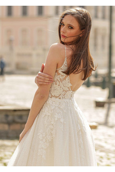 Guipure bodice wedding dress TB1433