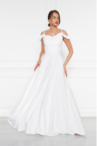 Adjustable ruffled woven fabric cocktail dress TB1546