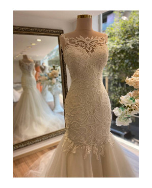 Mermaid wedding dress model lilac TB1411