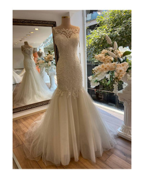 Mermaid wedding dress model lilac TB1411