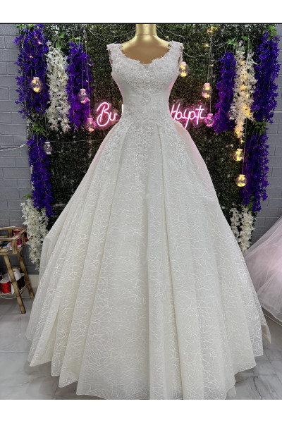Wedding dress with wide straps TB1406 Wedding dress with wide straps TB1406