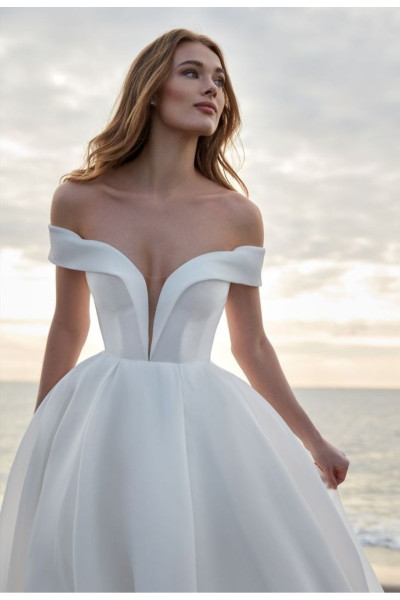 Satin wedding dress TB1438