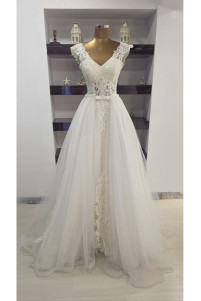 Wedding dress with bow tie TB1404