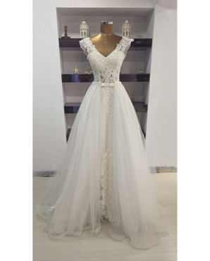 Wedding dress with bow tie TB1404
