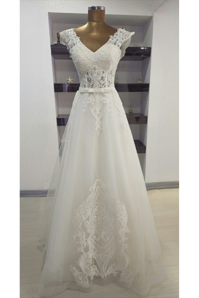 Wedding dress with bow tie TB1404