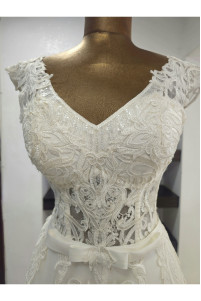Wedding dress with bow tie TB1404