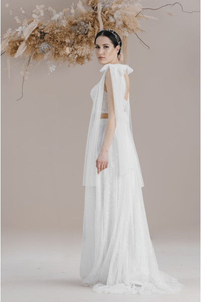 Two-piece bustier wedding dress TB1378