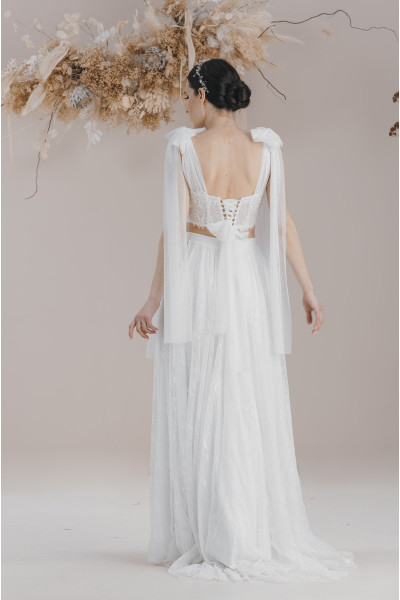 Two-piece bustier wedding dress TB1378
