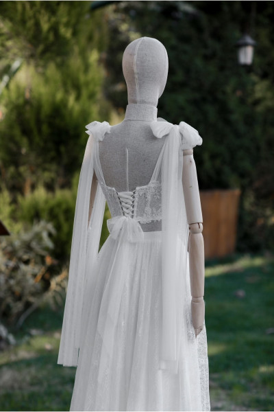 Two-piece bustier wedding dress TB1378